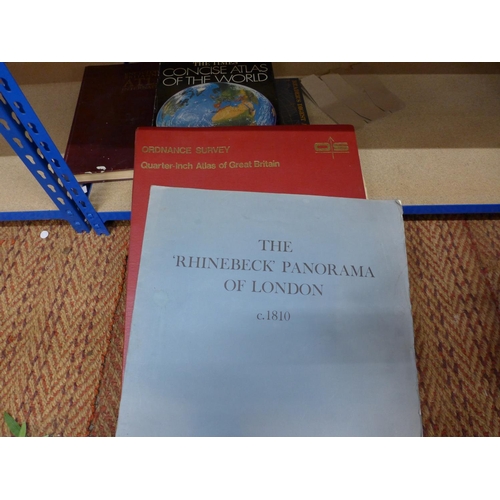 370 - A REPRINT OF THE RHINEBECK PANORAMA OF LONDON 1810, REPRINTED IN 1981, FURTHER ATLASES ETC.