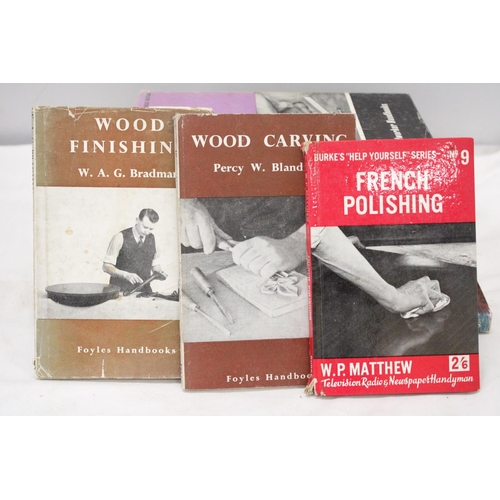 380 - ELEVEN VINTAGE HARDBACK WOOD WORKING BOOKS