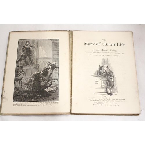 390 - AN 1886 COPY OF, 'THE STORY OF A SHORT LIFE' BY JULIANA HORATTA EWING