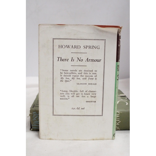 393 - TWO NOVELS BY HOWARD SPRING, 'SHABBY TIGER' AND 1955, 'THESE LOVERS FLED AWAY'