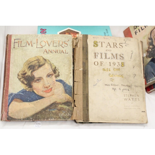 401 - EIGHT VINTAGE BOOKS ON FILMS AND FILM STARS