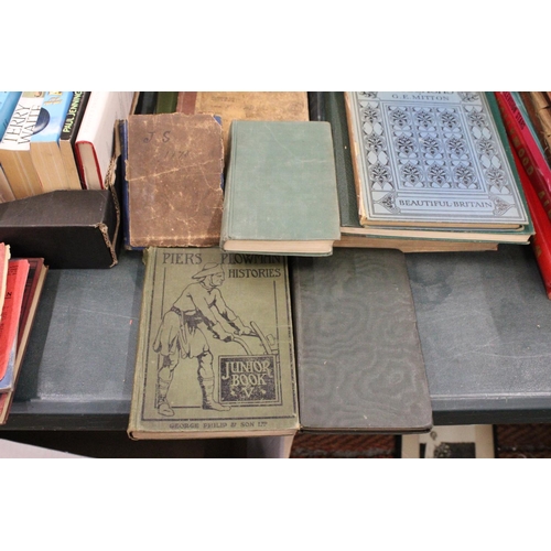 403 - FIFTEEN VINTAGE BOOKS TO INCLUDE THE DIARY OF SAMUEL PEPYS, ENGLISH IDYLLS AND OTHER POEMS, THE MILL... 