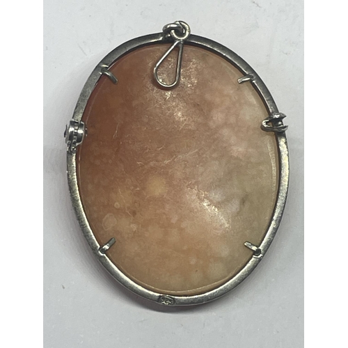 594 - A 925 SILVER CAMEO PENDANT