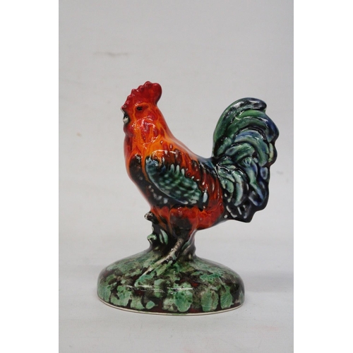 786 - AN ANITA HARRIS COCKEREL SIGNED IN GOLD