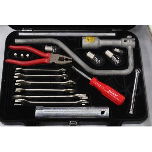 833 - A JAGUAR MOBILE REPAIR KIT IN A CASE