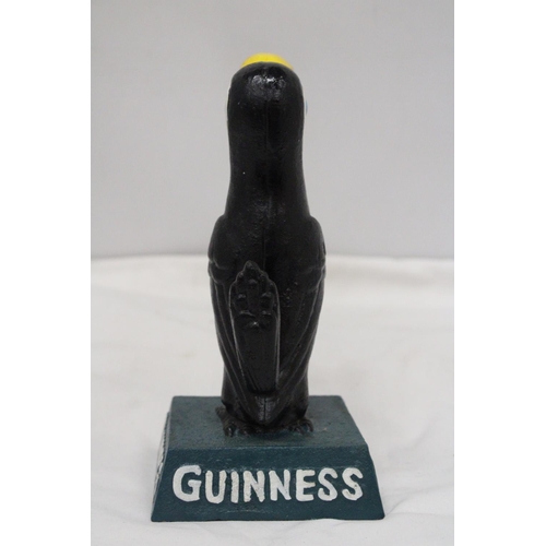 891 - A CAST GUINNESS TOUCAN, HEIGHT 19CM