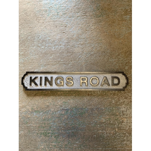 936 - A KINGS ROAD STREET SIGN