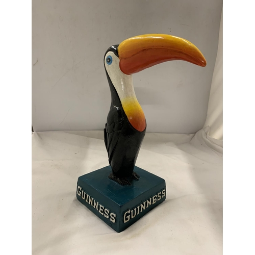 974 - A CAST GUINNESS TOUCAN, HEIGHT 19CM