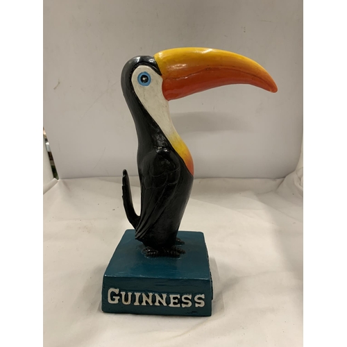 974 - A CAST GUINNESS TOUCAN, HEIGHT 19CM