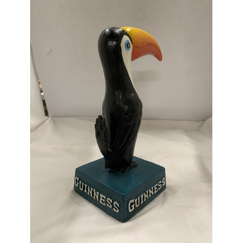 974 - A CAST GUINNESS TOUCAN, HEIGHT 19CM