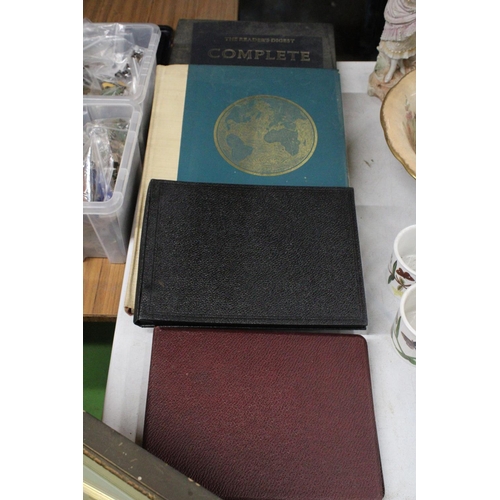 1142 - TWO VINTAGE ATLAS'S PLUS TWO PHOTOGRAPH ALBUMS