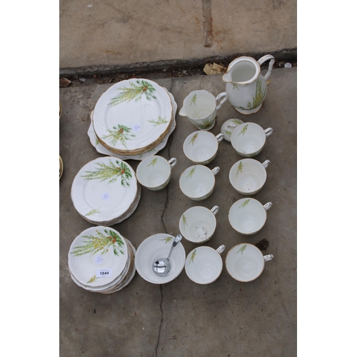 1844 - A COLLECTION OF ROYAL STAFFORDSHIRE 'BROOM' PATTERN DINNER SERVICE ITEMS