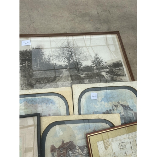 1984 - AN ASSORTMENT OF FRAMED PRINTS AND PICTURES