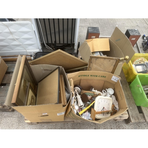 2253 - AN ASSORTMENT OF HOUSEHOLD CLEARANCE ITEMS