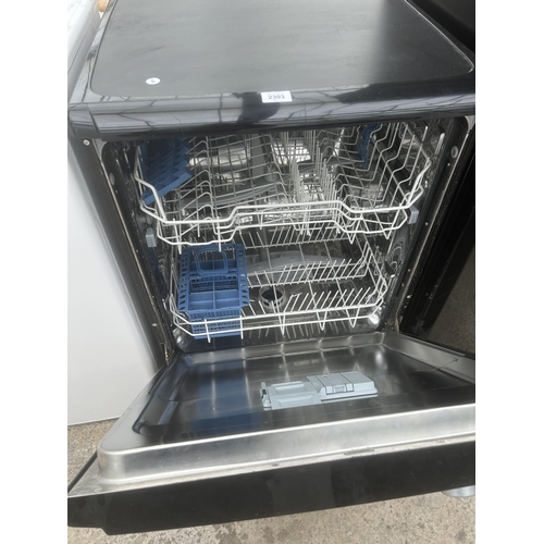 2303 - A BLACK INDESIT DISHWASHER