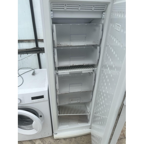 2318 - A TALL WHITE BEKO UPRIGHT FREEZER