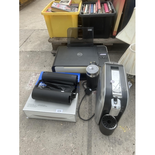 2379 - AN ASSORTMENT OF ITEMS TO INCLUDE A K.FEE COFFEE MACHINE AND A DELL PRINTER ETC