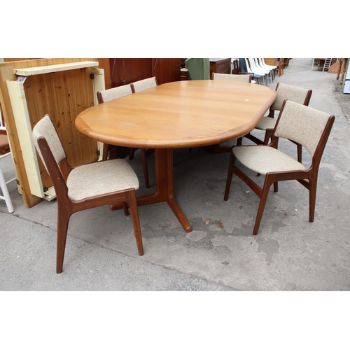 2576 - A ROSENGAARDEN (DENMARK) RETRO TEAK EXTENDING DINING TABLE 48