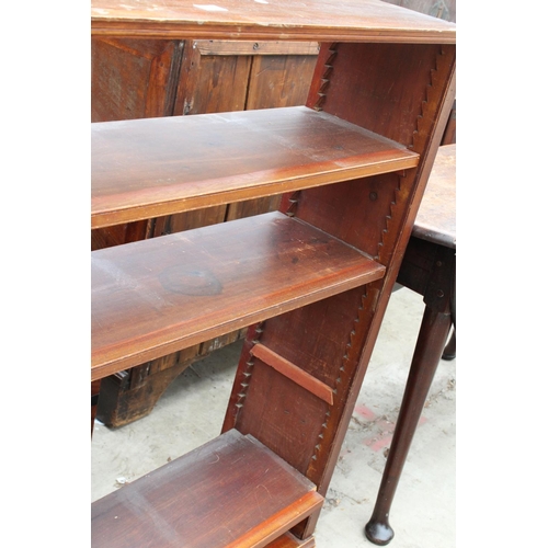 2602 - A FOUR TIER OPEN BOOKCASE, 44