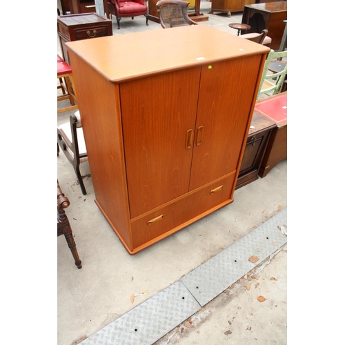 2636 - A RETRO TEAK G.PLAN TWO DOOR CABINET