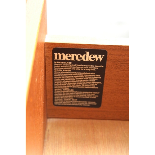 2658 - A RETRO TEAK MEREDEW CHEST OF THREE DRAWERS, 20