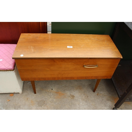 2693 - A RETRO TEAK STORAGE CUPBOARD