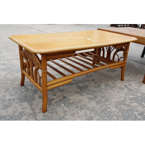 2797 - AN OAK COFFEE TABLE