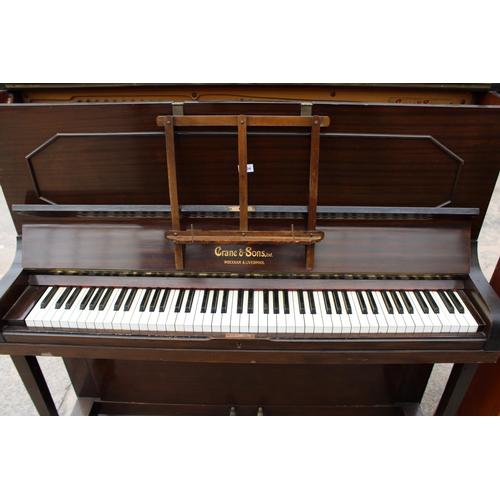 2804 - A CRANE AND SONS OVERSTRUNG PIANO