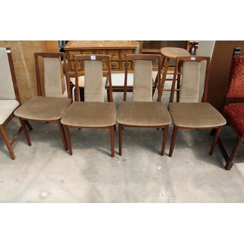 2828 - A SET OF FOUR TEAK G.PLAN DINING CHAIRS