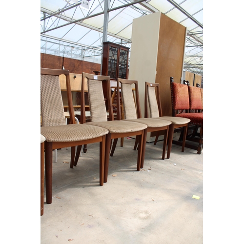 2828 - A SET OF FOUR TEAK G.PLAN DINING CHAIRS