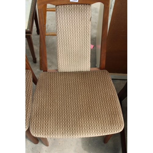 2828 - A SET OF FOUR TEAK G.PLAN DINING CHAIRS