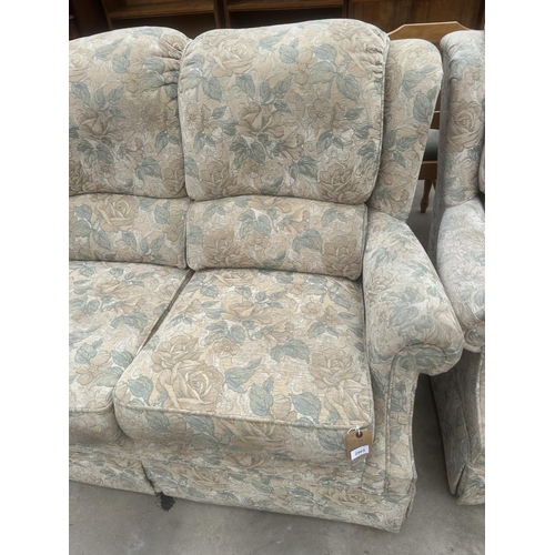 2903 - A G PLAN TWO SEATER SETTEE AND MATCHING RECLINER