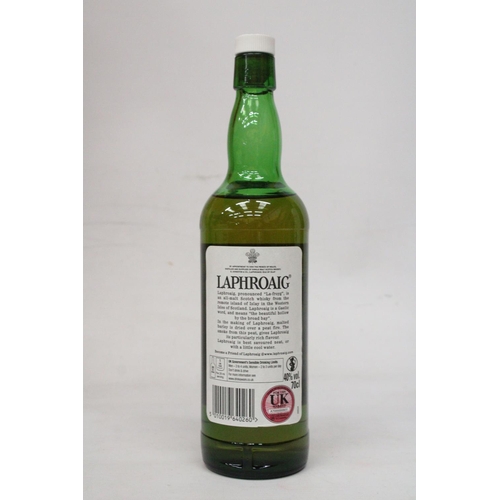 301 - A BOXED 70 CL BOTTLE OF LAPHROAIG ISLAY SINGLE MALT SCOTCH WHISKEY 10 YEAR OLD