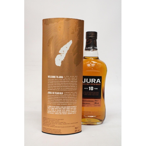 303 - A 70 CL BOTTLE OF JURA SINGLE MALT WHISKEY AGED 10 YEARS