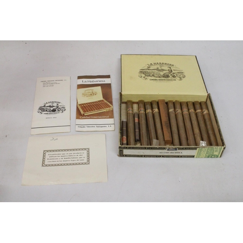 315 - A BOX OF LA HABANERA CIGARILLOS (CONTAINING 12 IN TOTAL) PRODUCT OF THE REPUBLICA DOMINICANA