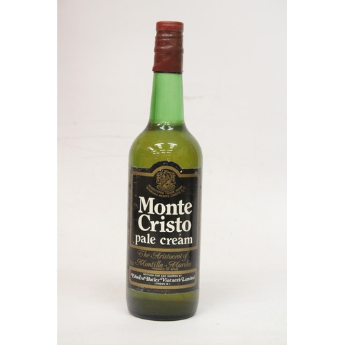 328 - A 70CL BOTTLE OF MONTE CRISTO PALE CREAM TOGETHER WITHA 375 CL BOTTLE OF CROFT PORT LATE BOTTLED VIN... 