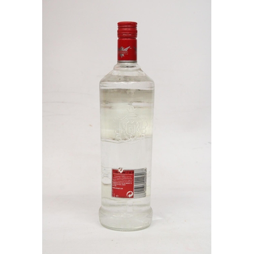 330 - A 1 LITRE BOTTLE OF SMIRNOFF TRIPLE DISTILLED PREMIUM VODKA NO. 21