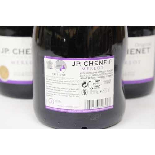 334 - SIX BOTTLES OF JP. CHENET MERLOT RED WINE 2016