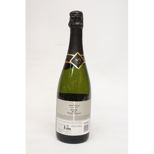 352 - A BOTTLE OF SAN LEO NERELLO MASCALESE GARGANEGA VINO SPUMANTE TOGETHER WITH A BOTTLE OF CAVA