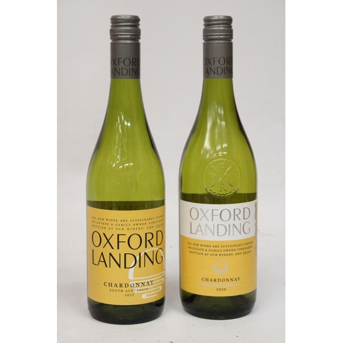 353 - THREE BOTTLES OF WHITE WINE TO INCLUDE TWO OXFORD LANDING CHARDONNAY (SOUTH AUSTRALIA), CHENIN BLANC... 