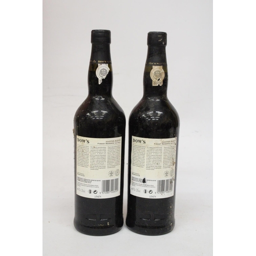 358 - TWO 75 CL B0TTLES OF DOW'S MASTER BLEND FINEST RESERVE PORT