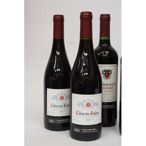 361 - SIX BOTTLES OF COTES DU RHONE 2016 FRENCH WINE