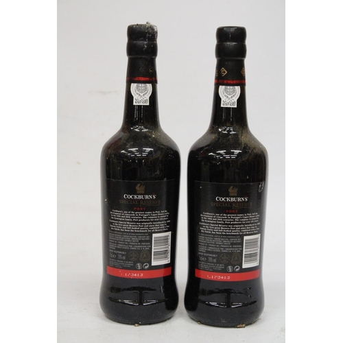 368 - TWO BOTTLES OF COCKBURNS SPECIAL RESERVE PORT - 75CL