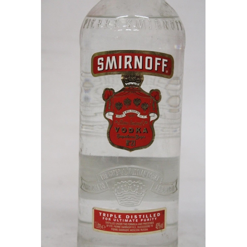 369 - A 1LITRE BOTTLE OF PIERRE SMIRNOFF VODKA