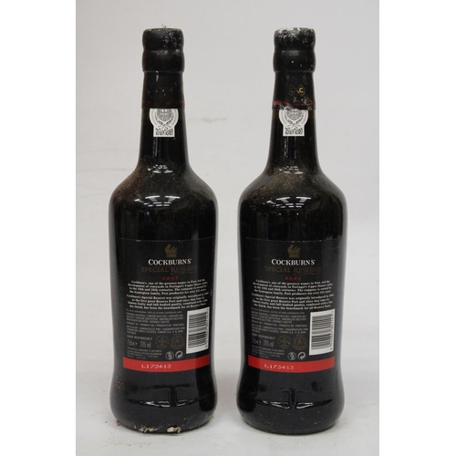 375 - TWO BOTTLES OF COCKBURNS SPECIAL RESERVE PORT - 75CL