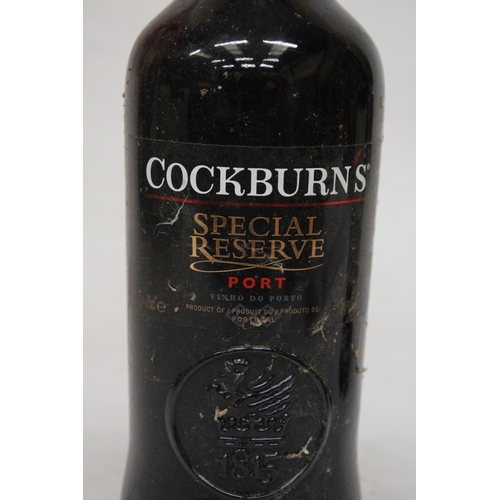 377 - TWO BOTTLES OF PORT TO INCLUDE COCKBURN'S SPECIAL RESERVE AND DOW'S MASTER BLEND RESERVE