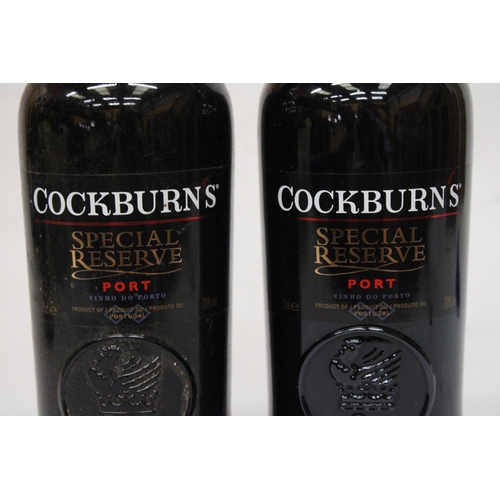 381 - TWO BOTTLES OF COCKBURNS SPECIAL RESERVE PORT - 75CL