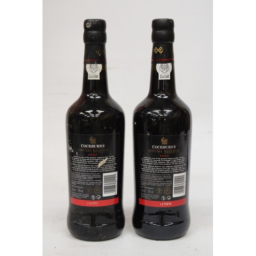 381 - TWO BOTTLES OF COCKBURNS SPECIAL RESERVE PORT - 75CL