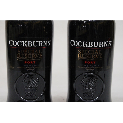 394 - TWO BOTTLES OF COCKBURNS SPECIAL RESERVE PORT - 75CL