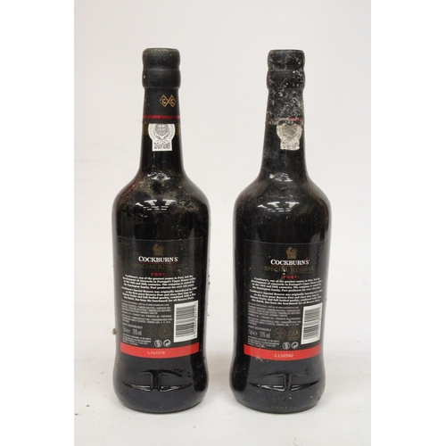 400 - TWO BOTTLES OF COCKBURNS SPECIAL RESERVE PORT - 75CL